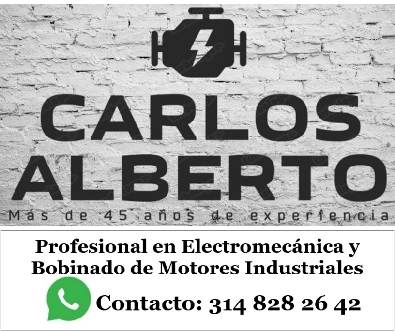 CARLOS ALBERTO. BOBINADO DE MOTORES INDUSTRIALES.